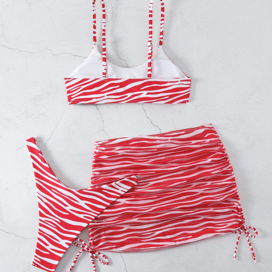 Damen Bikini-Set mit eleganter Wendewickelrock-Optik Echo Archiv