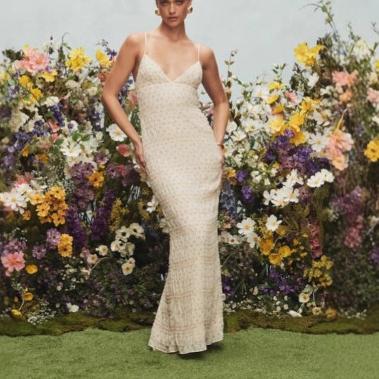 Damen elegantes Maxikleid Echo Archiv