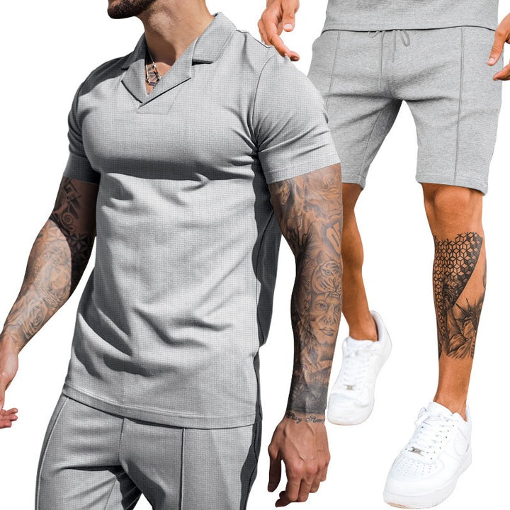 Herren Poloshirt mit strukturiertem Design und modernem Stehkragen Echoarchiv