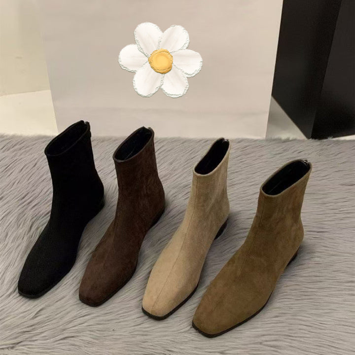Damen Modische Wildleder Stiefeletten Echo Archiv