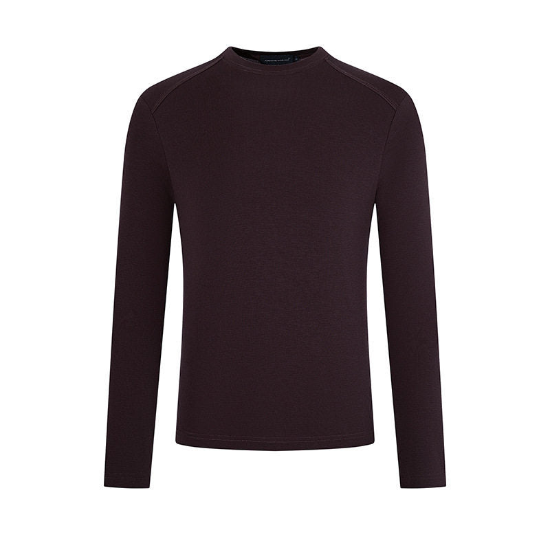 Herren Feinstrick-Pullover mit Rundhalsausschnitt aus Merinowolle Echoarchiv