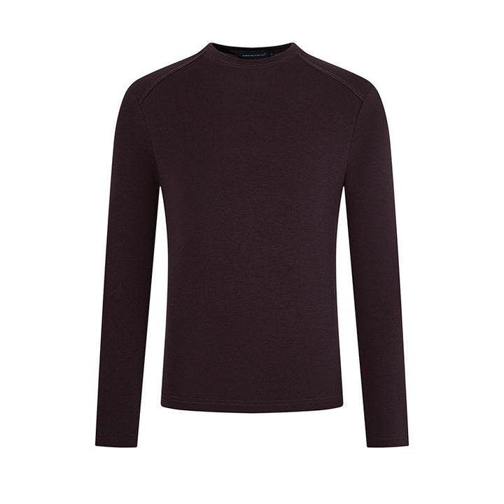 Herren Feinstrick-Pullover mit Rundhalsausschnitt aus Merinowolle Echoarchiv