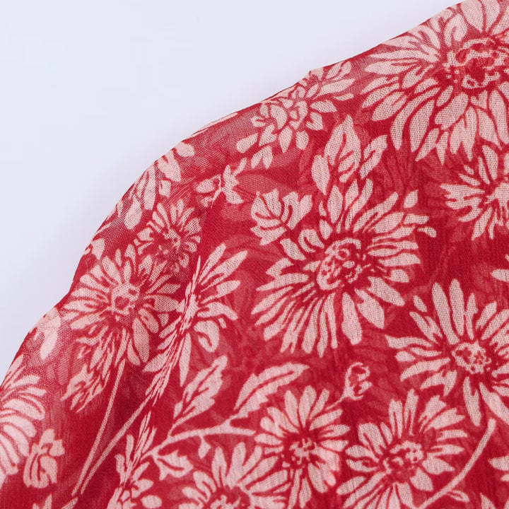 Damen Maxikleid mit floralen Details und femininem Schnitt Echo Archiv