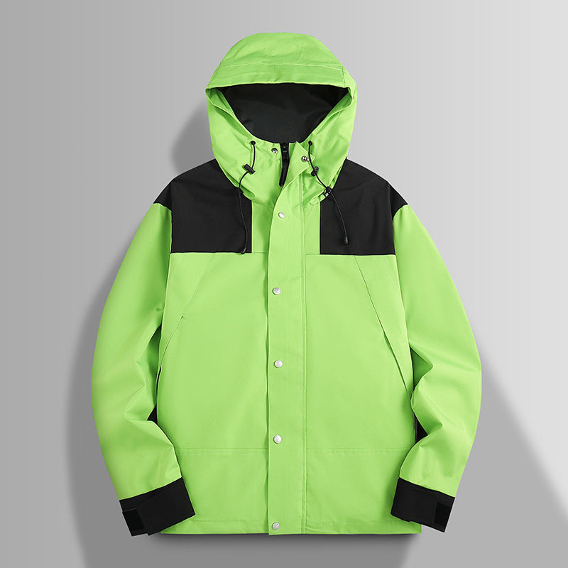 Herren Wasserfeste Softshelljacke mit Kapuze, verstellbaren Bündchen und verdeckter Druckknopfleiste Echo Archiv
