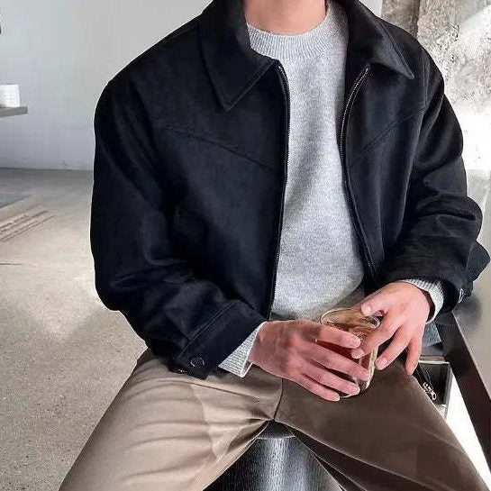 Herren Fleecejacke mit hohem Kragen und praktischem Reißverschluss Echoarchiv