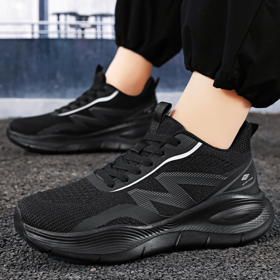 Damen nan Performance-Slip-On Running-Sneaker mit nahtlosem Mesh-Obermaterial, stoßdämpfender Waben-Plateausohle und verstärkter Fersenstütze Echo Archiv