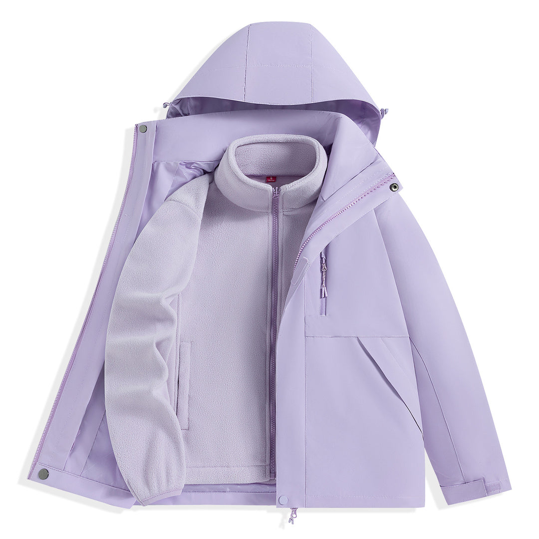 Herren zweilagiger Outdoorparka mit herausnehmbarer Fleece-Innenjacke und Kapuze Echo Archiv