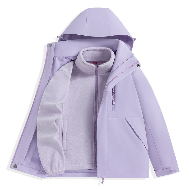 Herren zweilagiger Outdoorparka mit herausnehmbarer Fleece-Innenjacke und Kapuze Echo Archiv