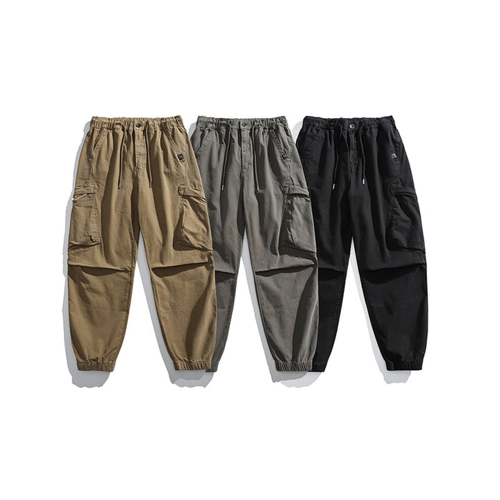 Herren Loose‑Fit Utility‑Cargohose mit Tunnelzugbund, Kniepaneelen und großen Klappentaschen Echo Archiv