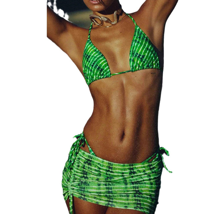 Damen Triangel-Bikini-Set mit modischem Wickelrock Echo Archiv