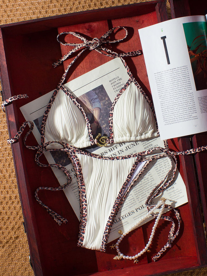 Damen Triangel-Bikini mit feuchtigkeitsabweisenden Eigenschaften und Rippendesign Echo Archiv