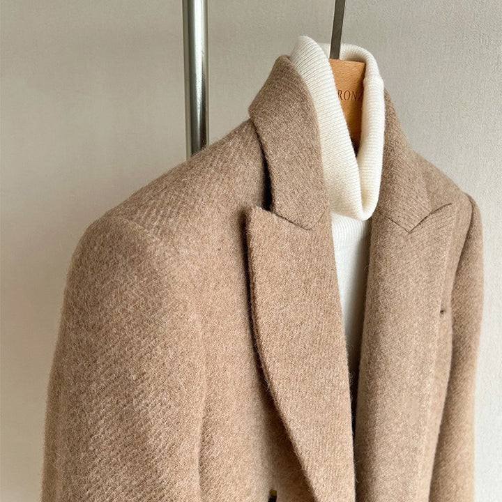 Damen Modischer Wollblazer mit elegantem Schnitt Echoarchiv