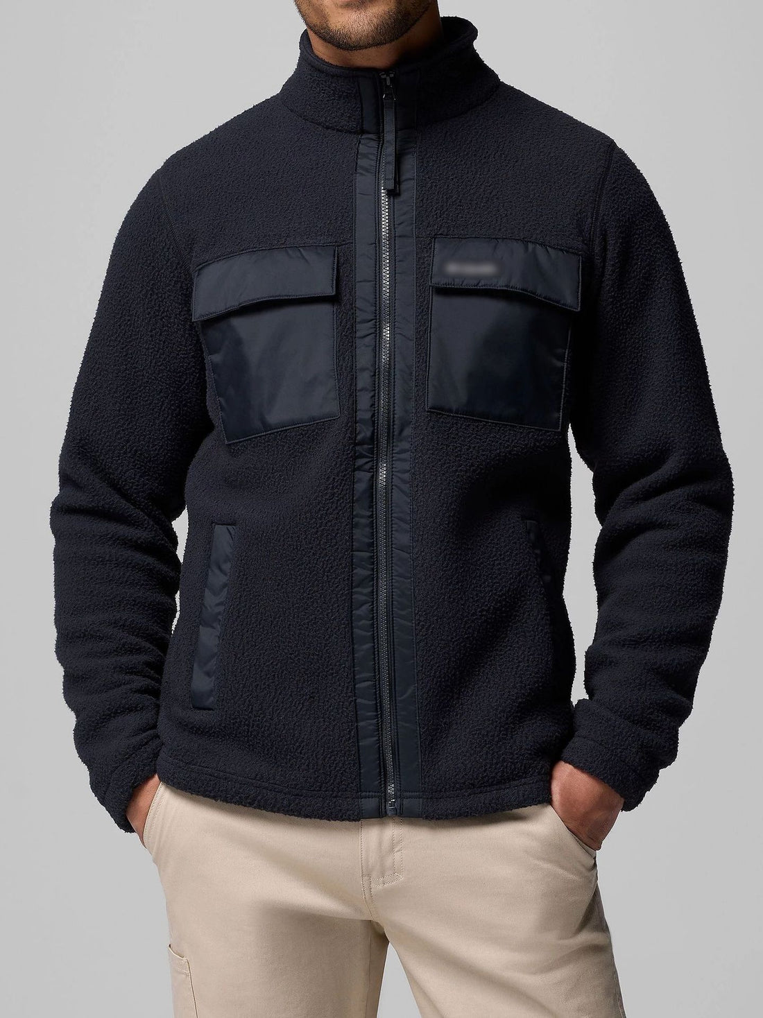 Herren Fleecejacke mit praktischen Taschen – Taviero