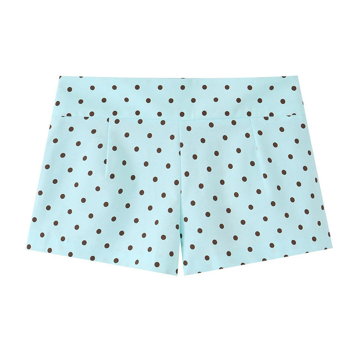 Damen Bluse mit Stehkragen, Taillengürtel und Brusttaschen Echo Archiv
