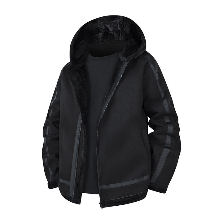 Herren Gefütterte Kapuzenjacke mit Teddyfutter und windabweisender Außenhülle Echo Archiv