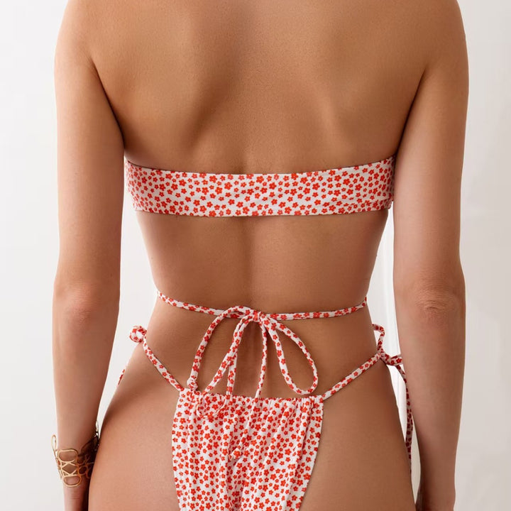 Damen Triangel-Bikini mit verstellbaren Bindebändern Echo Archiv
