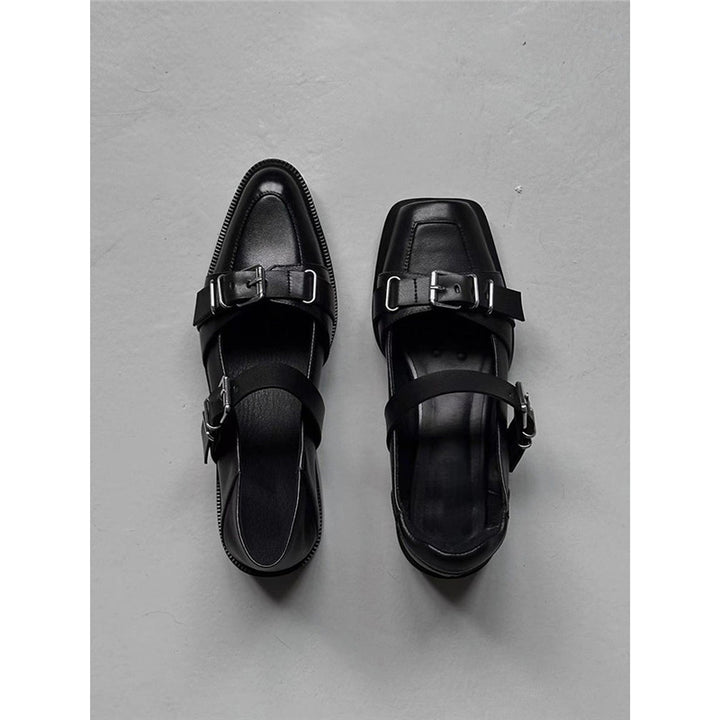 Damen Schnallen‑Monkstrap Slipper mit niedrigem Blockabsatz Echo Archiv