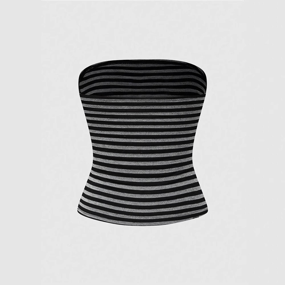Damen Strapless Oberteil mit auffälligem Grafikdesign Echo Archiv