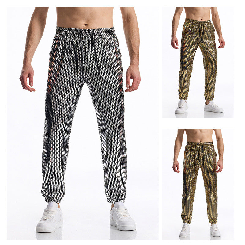 Herren atmungsaktive Jogginghose mit modernem Punktedesign Echoarchiv