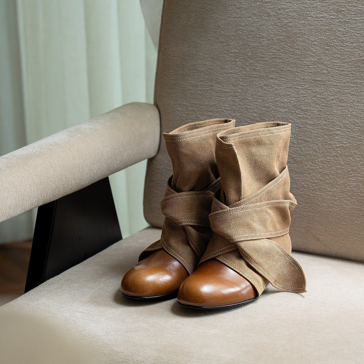 Damen Modische und elegante Softboots Echo Archiv
