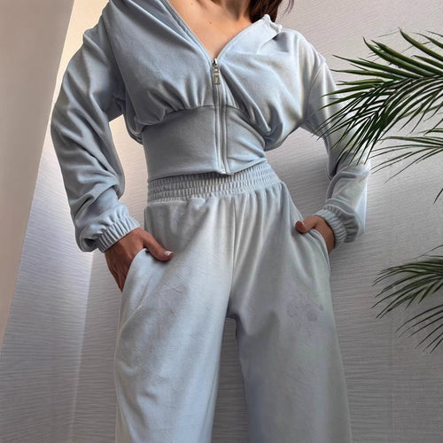 Damen Taillierte Cropped-Kapuzenjacke mit figurformendem Schlauchbund – Auréline