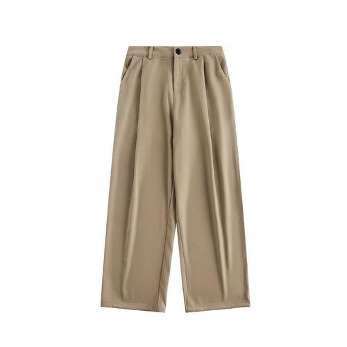 Damen Weite hochtaillierte Stoffhose mit Bundfalte und weitem Bein Echo Archiv