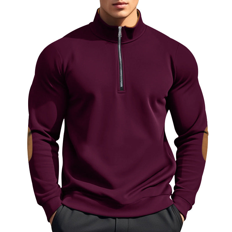 Herren funktionaler Pullover mit hohem Kragen und Reißverschluss Echoarchiv