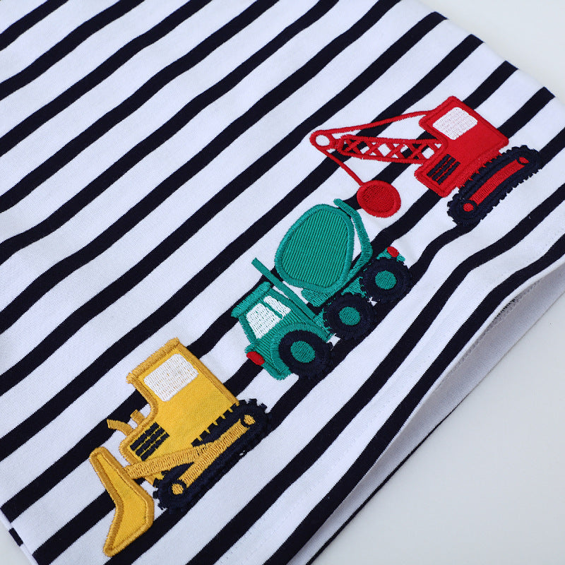 Jungen T-Shirt mit einzigartigem Baustellenfahrzeug-Motiv Echo Archiv
