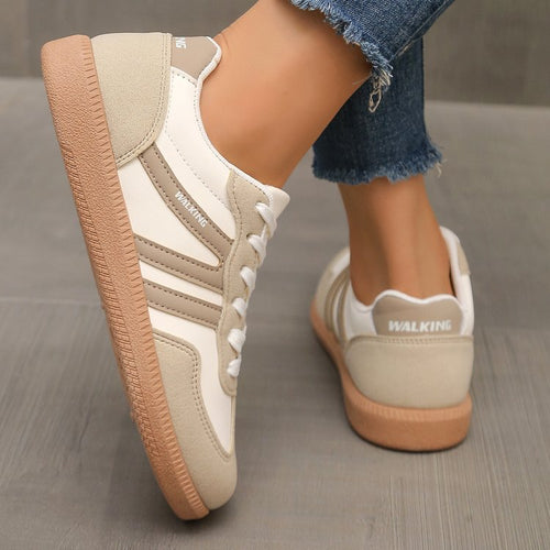 Damen Mary-Jane-Sneaker mit Klettverschluss und gepolstertem Komfortfußbett – Névara