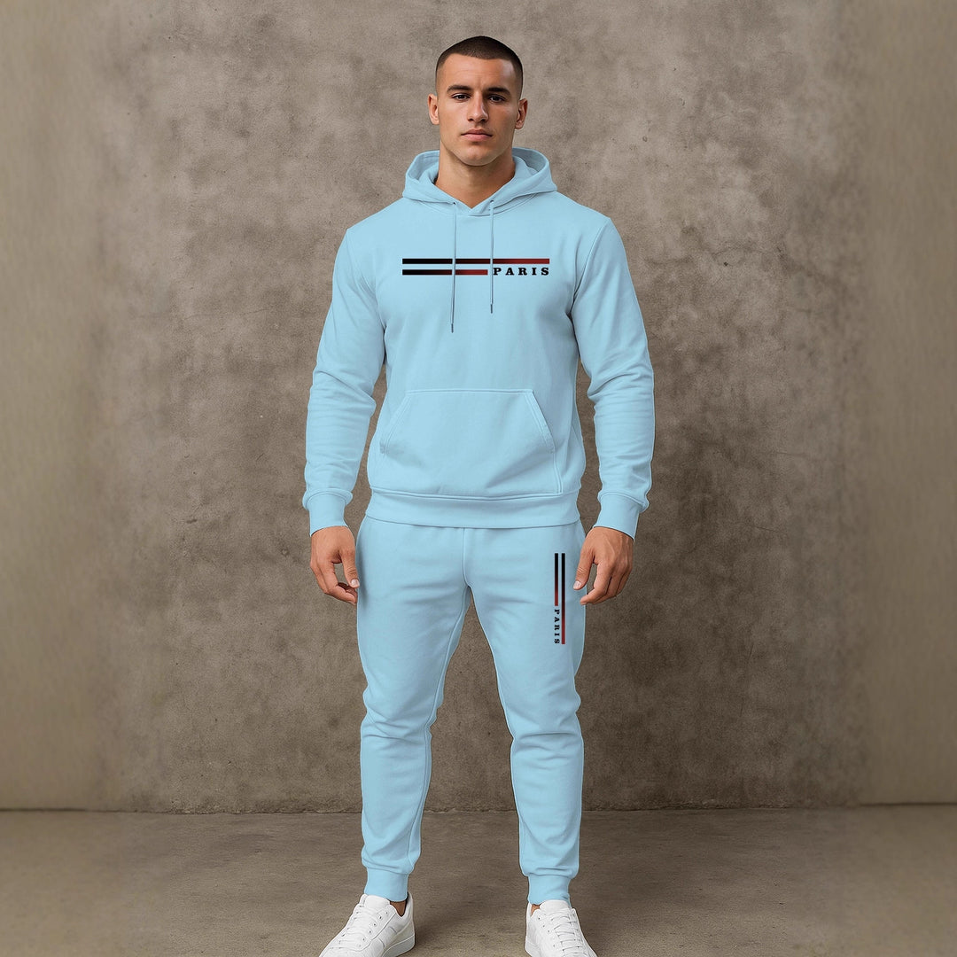 Herren Sportlicher Hoodie-Jogginganzug mit funktionalem Schnitt und praktischen Taschen Echoarchiv