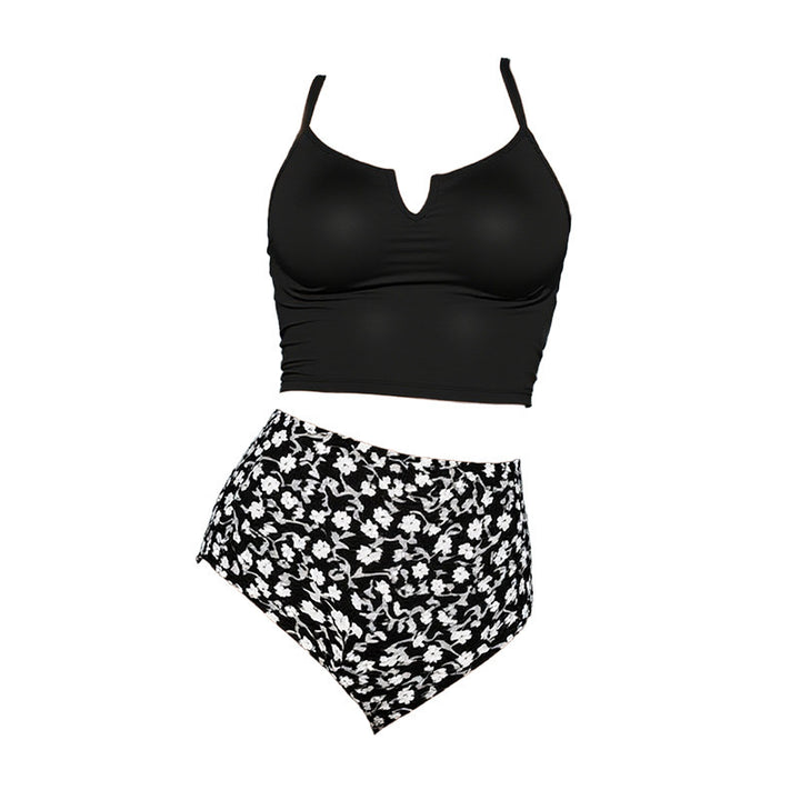 Damen Hochtaillierter Bikini mit elegantem Crop-Top Echo Archiv
