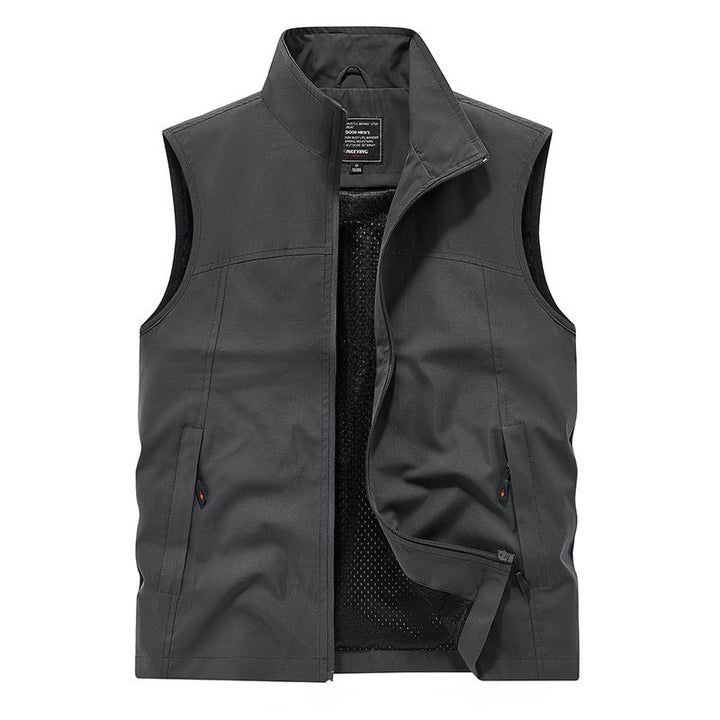 Herren Softshell-Weste mit Mesh-Innenfutter, windabweisend & Reißverschlusstaschen Echo Archiv