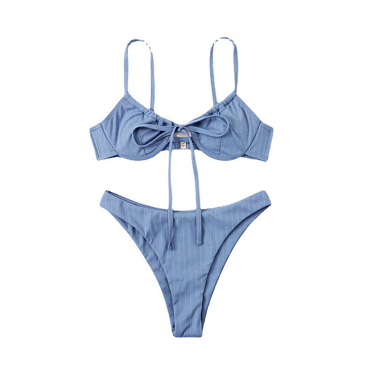Damen Triangel-Bikini mit verstellbaren Trägern und raffinierten Rüschendetails Echo Archiv