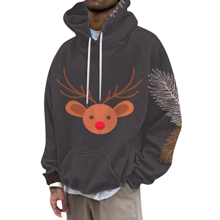 Damen Lustiger Kapuzenpullover mit Rentiermotiv Echoarchiv