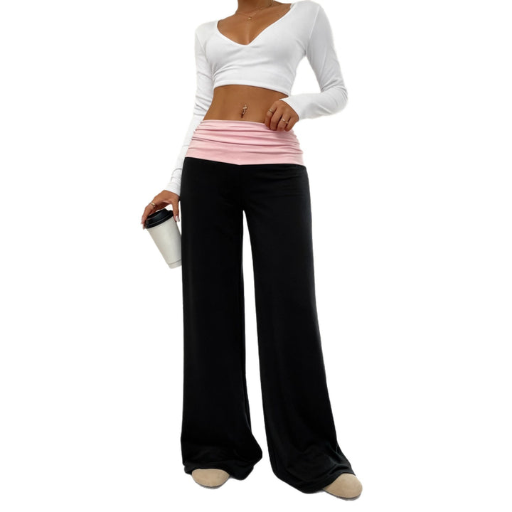Damen Bequeme Loungehose mit hohem Bund Echo Archiv
