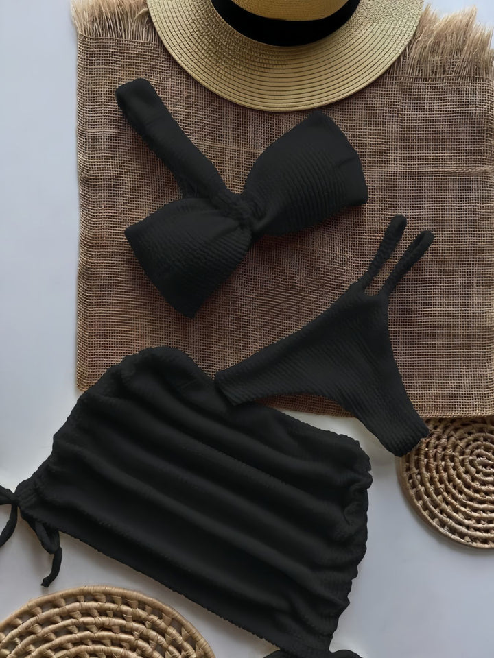 Damen Bandeau-Bikini-Set mit Raffungen Echo Archiv