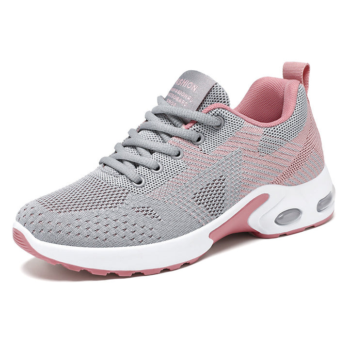 Damen nan sportive Strick-Sneaker mit stoßdämpfender Air-Unit, ergonomischer Komfortsohle und elastischer Schnürung Echo Archiv