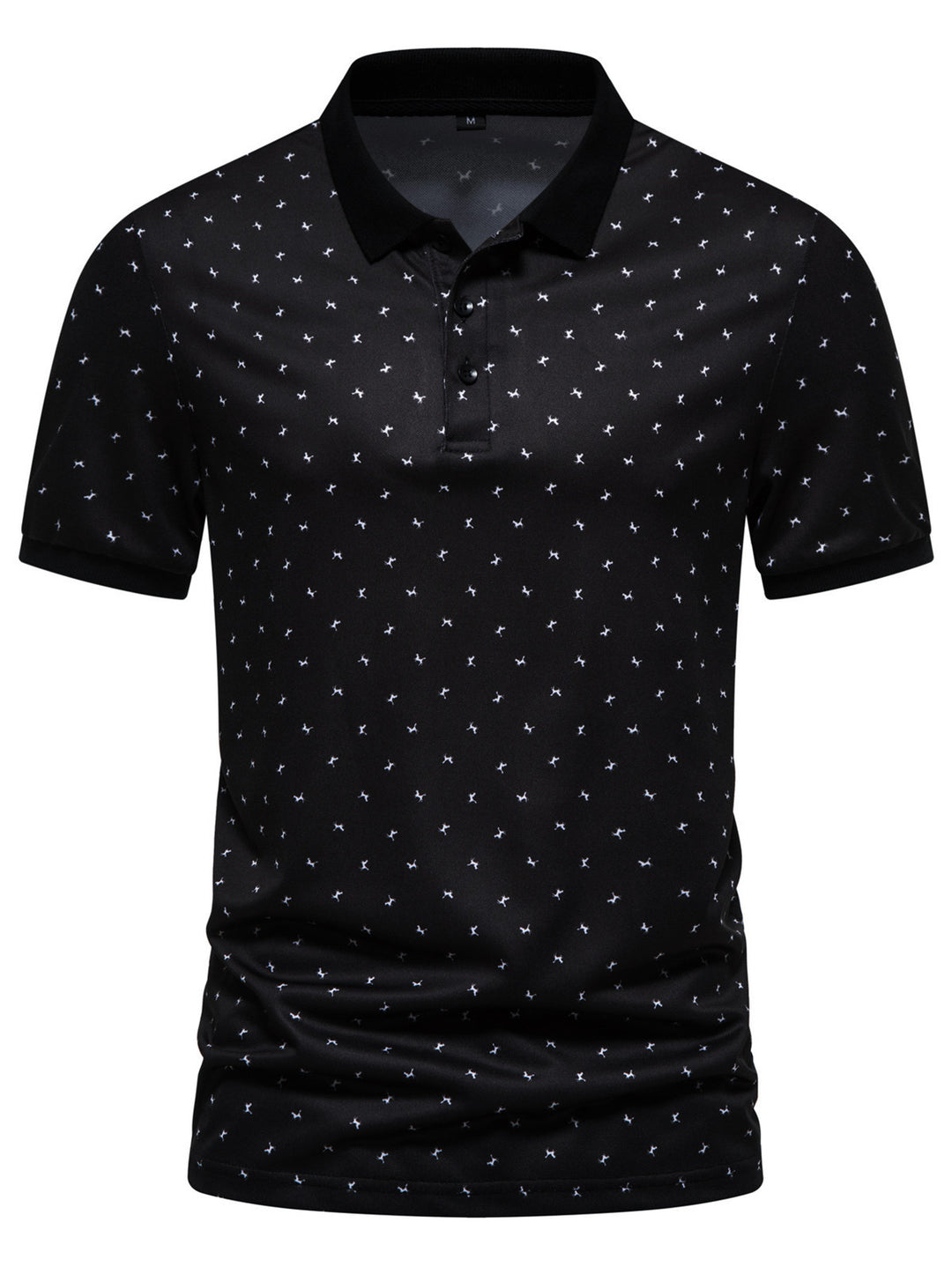 Herren Poloshirt mit modernem Muster und atmungsaktiven Eigenschaften Echoarchiv