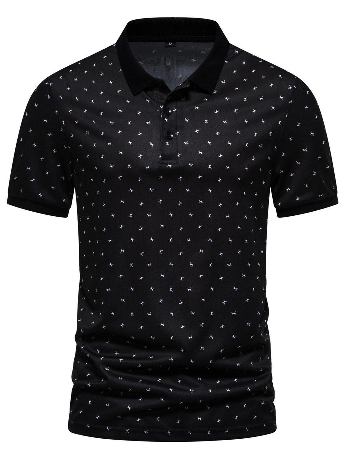 Herren Poloshirt mit modernem Muster und atmungsaktiven Eigenschaften – Cavello