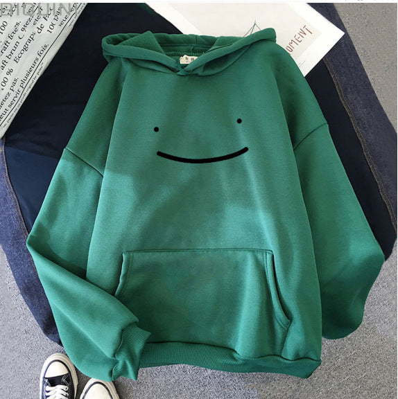Unisex oversized Kapuzenpullover mit minimalistischem Frontprint und Kängurutasche – Auréline