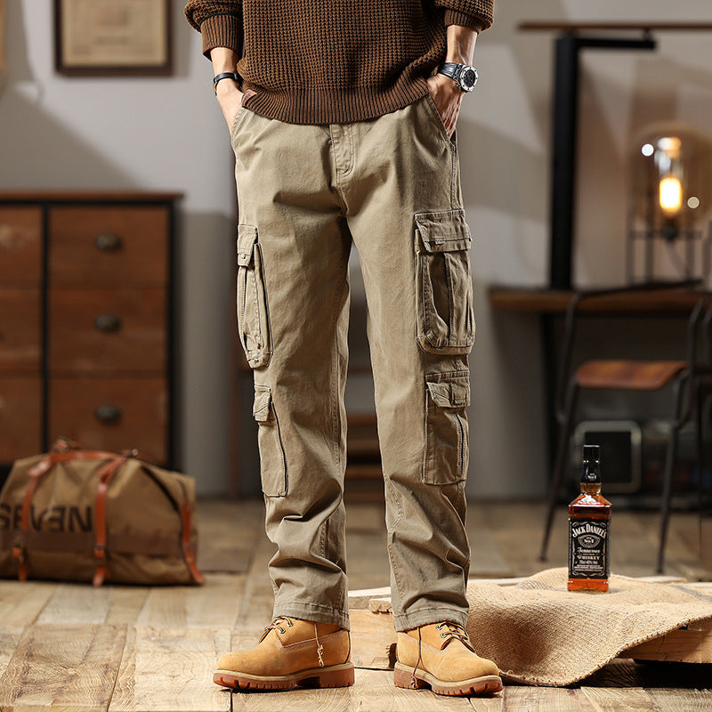 Herren Robuste Cargohose aus Baumwoll-Twill mit Mehrfachtaschen Echo Archiv