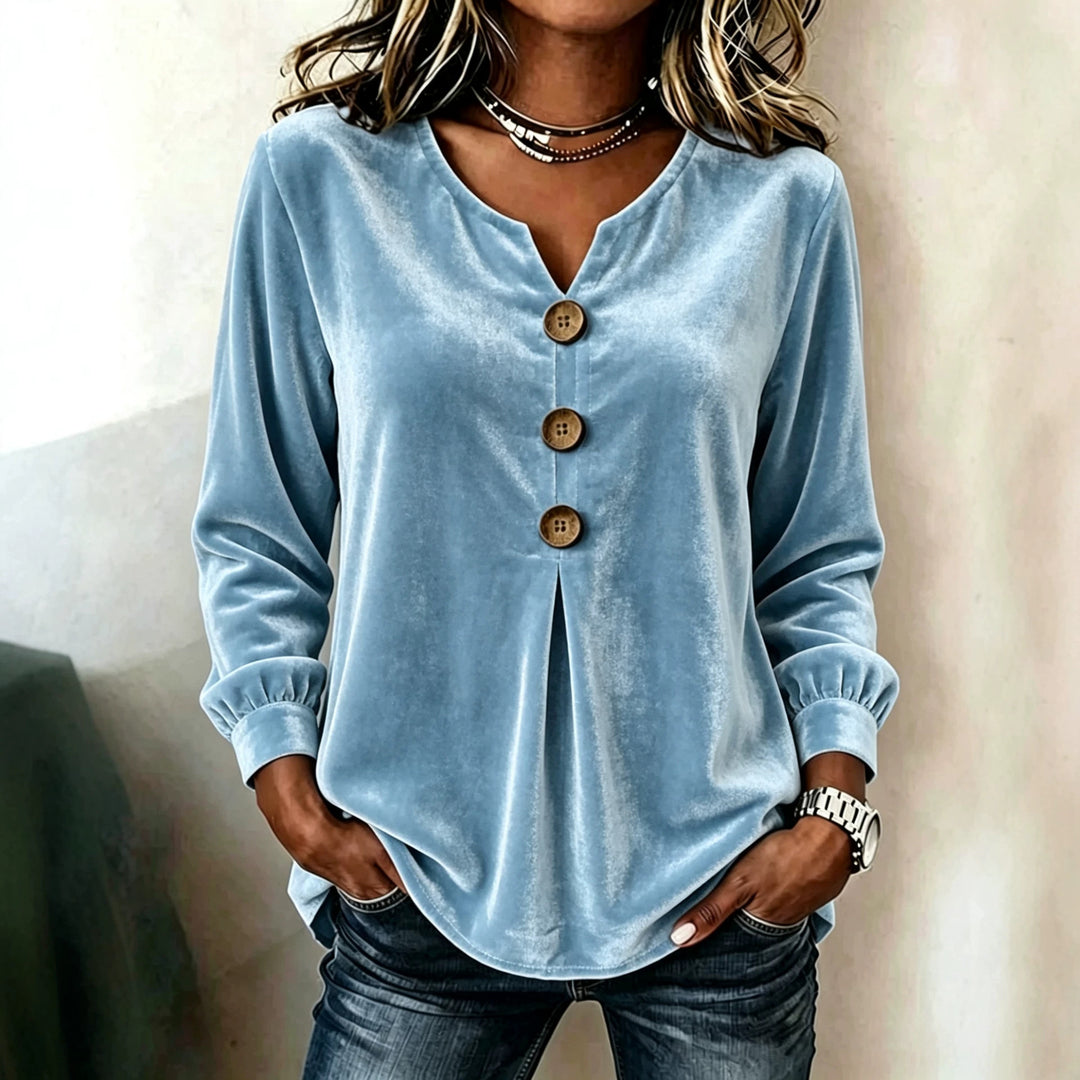 Damen Elegante und komfortable Veloursbluse Echo Archiv