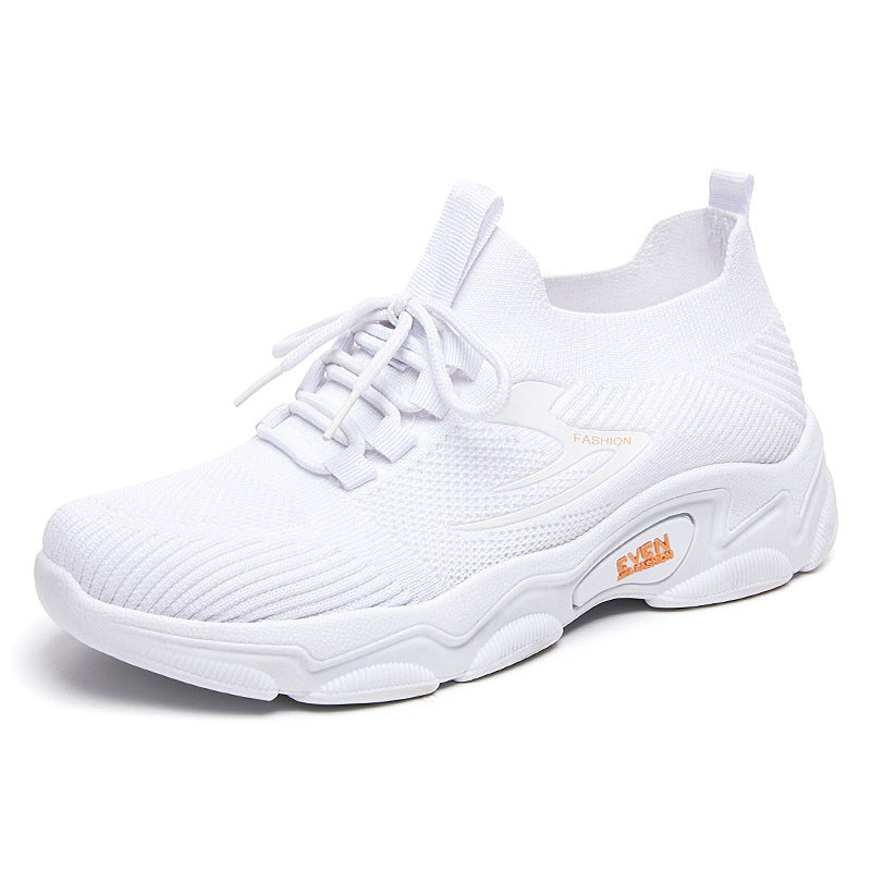 Damen nan minimalistischer Strick-Sockensneaker mit strukturiertem 3D-Obermaterial, anatomischem Memory-Fußbett und profiliertem EVA-Plateau Echo Archiv