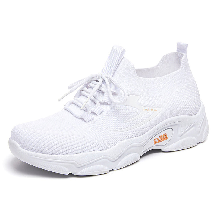 Damen nan minimalistischer Strick-Sockensneaker mit strukturiertem 3D-Obermaterial, anatomischem Memory-Fußbett und profiliertem EVA-Plateau Echo Archiv