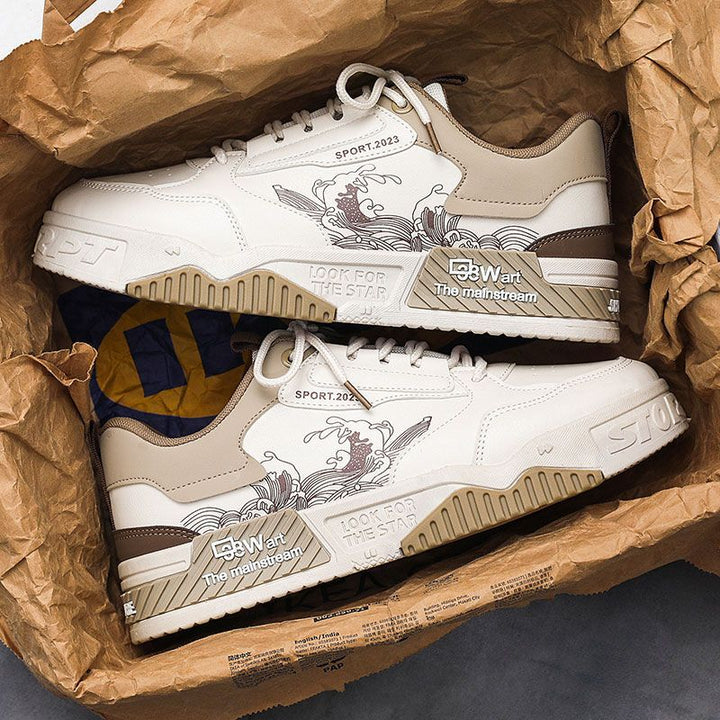 Damen Sportliche Sneaker mit einzigartigem Kunstdesign Echo Archiv