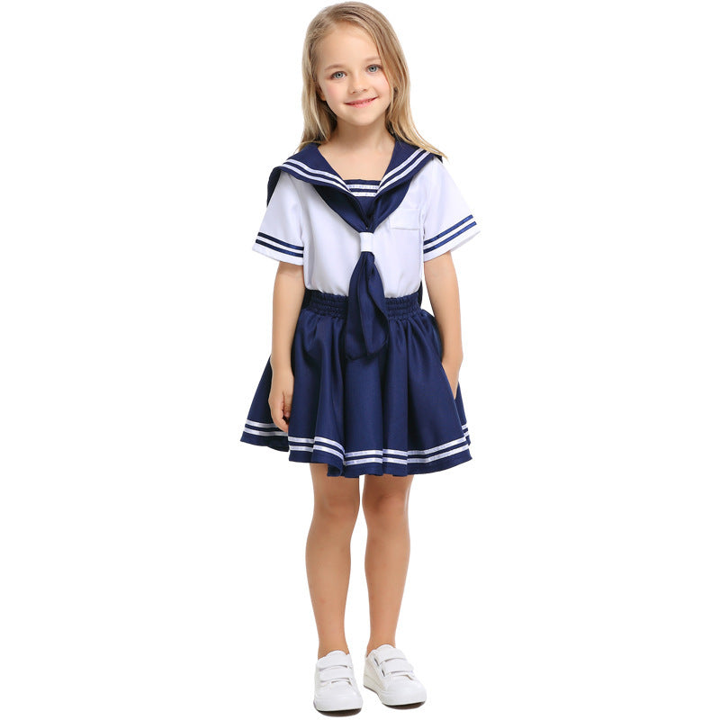 Mädchen Matrosen Outfit mit Rüschen und Schleifen Echo Archiv