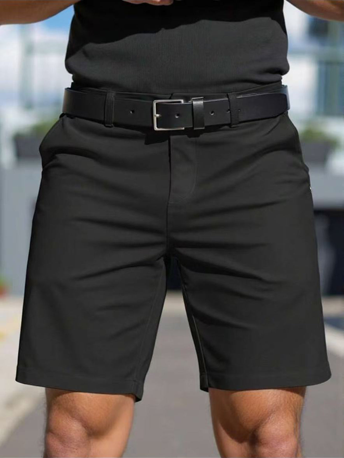 Herren Funktionsshorts mit elastischem Bund und praktischen Taschen – Sorevano