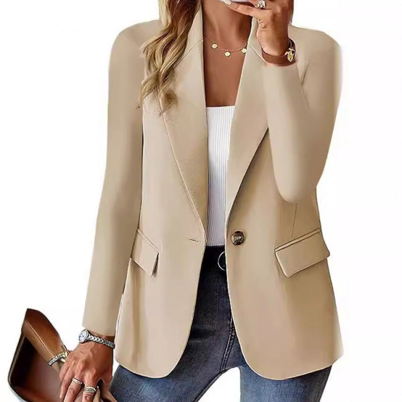 Damen Moderner Tailored Blazer mit elegante Knopfdetails Echoarchiv