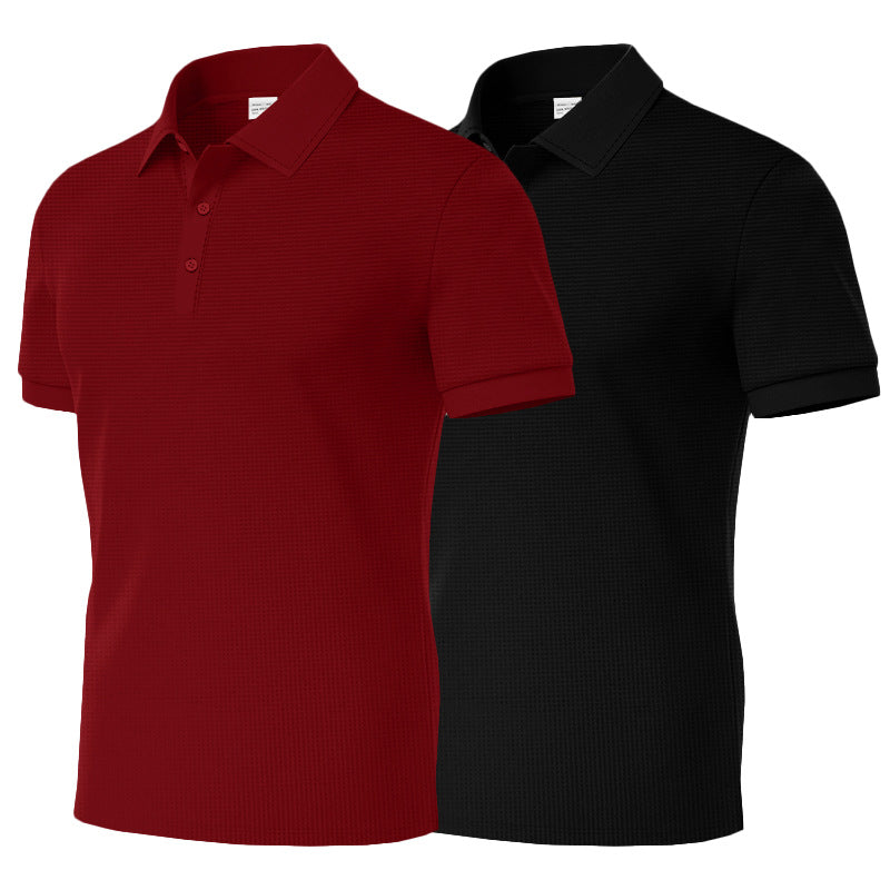 Herren Poloshirt mit strukturiertem Muster Echoarchiv