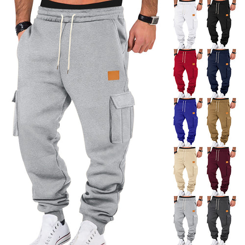 Herren Cargo-Sweatpants mit praktischen Seitentaschen und elastischem Bund Echoarchiv